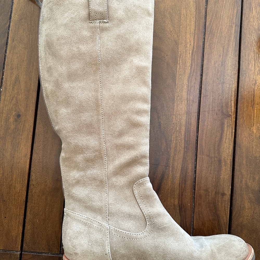 Tan Suede High boots. Size 7.5